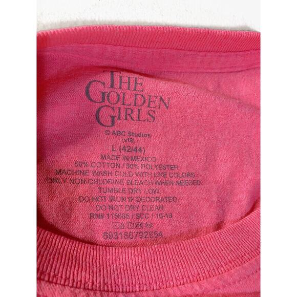 The Golden Girls T-Shirt Pink Women's Large 42-44 Stay Golden Short Sleeve - Picture 5 of 7